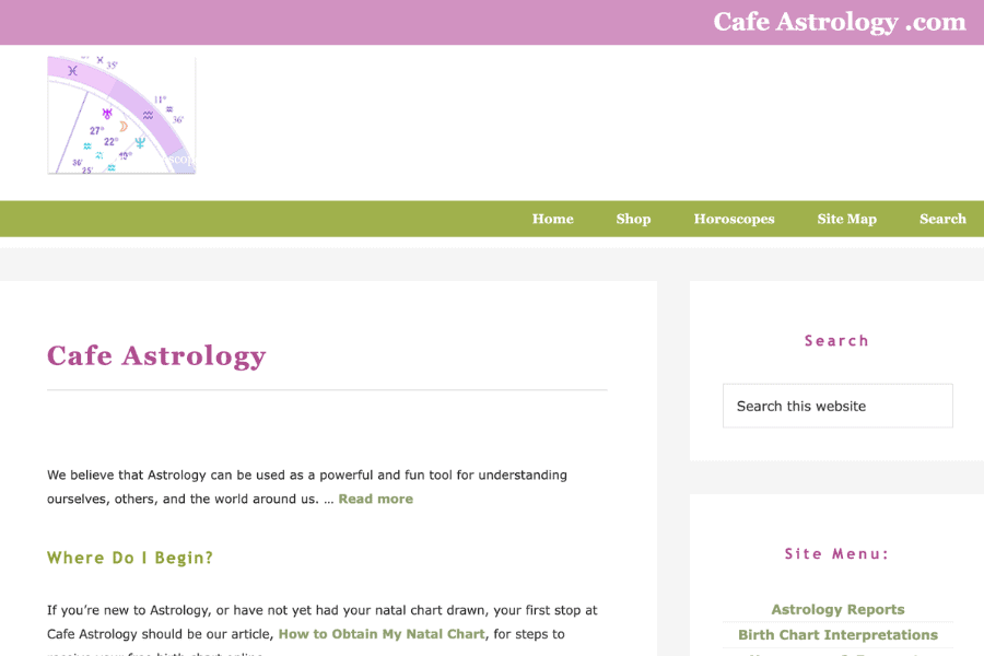 Cafe Astrology Cafe Astrology